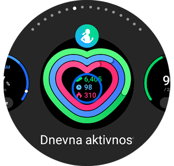 Prikaz primera pločice koja se dodaje pokretom kuckanja u središtu.