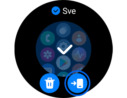 Prikaz odabrane snimke zaslona s istaknutom ikonom kopiraj na telefon.