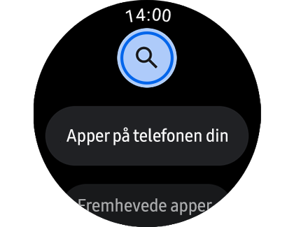 Bilde av skjermbildet “Play Store”  med Søk-funksjonen uthevet.