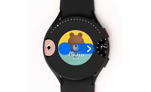 Pamja e ekranit të personalizuar të orës Galaxy Watch.