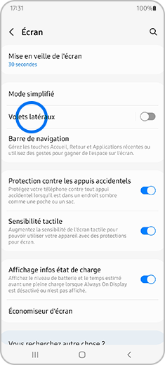 Étape 2. Sélectionnez l'option « Volets latéraux » en haut de l'écran.
