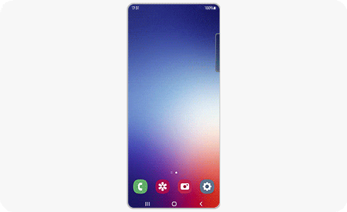 Tampilan Edge Panels ditampilkan.