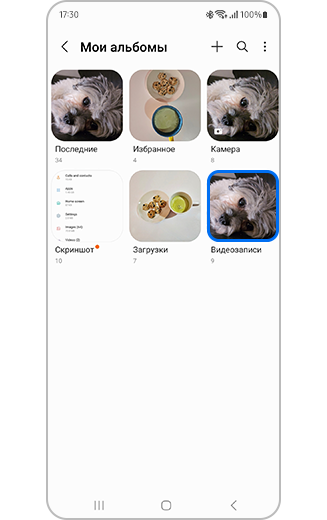 Альбомы со снимками кадров из видео.