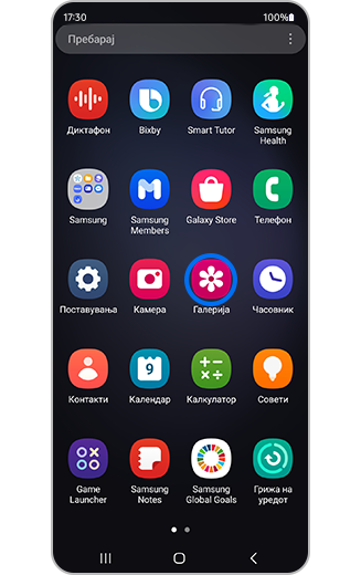 Приказ на иконата за галерија.
