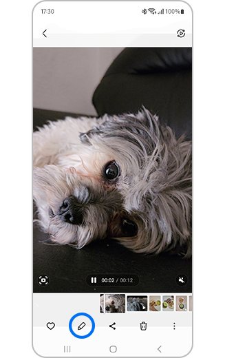 Приказ на иконата за уредување.