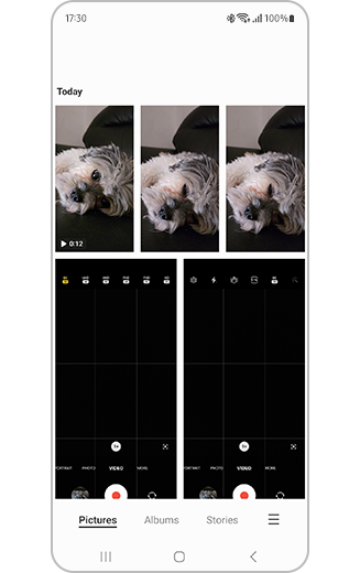 View of gallery with videos available.