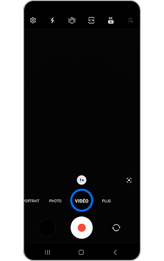 Vue de l’icône vidéo.