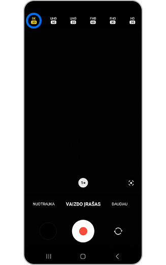 Vaizdo įrašo kadrų greičio atvaizdas.