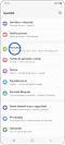 Paso 1. Vista de la pantalla de ajustes de un teléfono Smartphone con la opción “Pantalla” destacada.