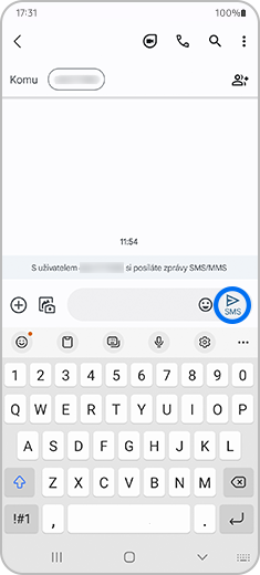 Krok 3. Obrazovka s vyznačeným tlačítkem Odeslat.