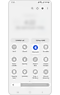 Panel rychlého spuštění se zapnutou funkcí Bluetooth.