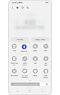 תצוגה של הלוח המהיר עם Bluetooth מופעל.