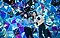 Two ladies make shapes with their arms and strike fun poses while facing the camera, they are in a kaleidoscopic room.
