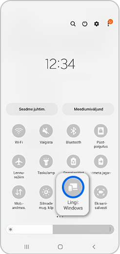 Puuduta ikooni Lingi Windows