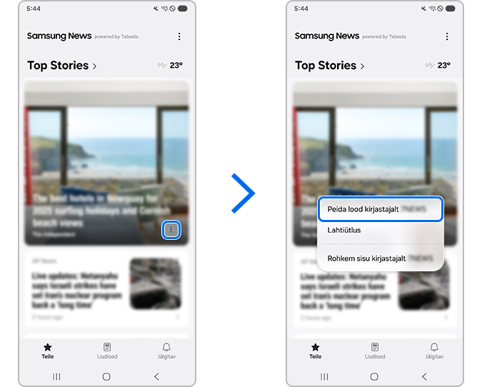 Lugude peitmise aktiveerimine