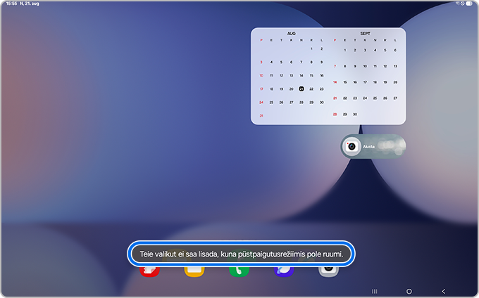 Ebapiisavale ruumile osutav hoiatus