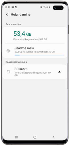 Toksake SD-kaart ja seejärel Vorminda
