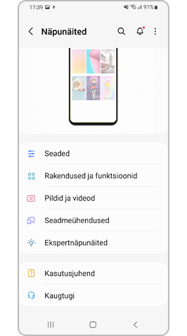Õppige näpunäidete ja kasutusjuhendi abil, kuidas liidest ONE UI 4.0 kasutada