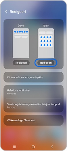 Vajutage täieliku all redigeerimise nuppu