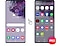 هاتفان Galaxy يظهران كيفية الوصول إلى تطبيق Samsung Free من شاشة Galaxy الرئيسية. يوضح السحب لأعلى بين الهاتفين أن السحب للأعلى من الشاشة الرئيسية يفتح قائمة التطبيقات، حيث يستطيع المستخدم منها الضغط عل رمز تطبيق Samsung Free لفتحه.