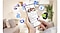 يعرض هاتف ذكي شاشة تطبيق Samsung Members. يمكنك رؤية مربع الدردشة والصور والتقويم تحيط بالهاتف الذكي، بالإضافة إلى أيقونات Galaxy Buds وGalaxy Watch.