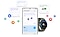 يظهر هاتف Samsung Galaxy الذكي وساعة Galaxy Watch7. يعرض الهاتف الذكي نصائح العافية (Wellness) وتعرض الساعة شاشة Energy score بقيمة 92 نقطة. تظهر عدة أيقونات لتطبيقات سامسونج، وتحلّق بطاقات نصائح Wellness فوق الأجهزة.