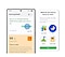 هاتف Samsung Galaxy ذكي يعرض شاشة اختيار أهداف العافية تحتوي على زر Choose an interest (اختيار الاهتمامات) وبطاقة Energy score تظهر عليها "65" نقطة وبعض النصائح. عند الضغط على الزر تُفتح الشاشة التالية وعليها النص "What do you want to focus on, Sam?" (ما الذي ترغب في التركيز عليه سام؟) وموضوعات مختلفة للاختيار من بينها.