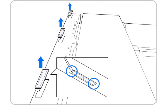 op maat koelkast bovenste deurpaneel los