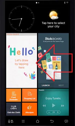 La pantalla digital de tu Family Hub te permite activar los comandos de voz.