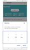 Fenêtre de sélection du Départ différé dans l'application SmartThings