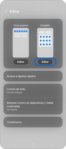 Pulsa el botón de edición
