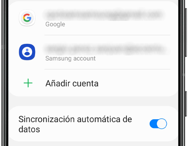 La cuenta se añadirá al resto de cuentas que tengas vinculadas en el dispositivo.