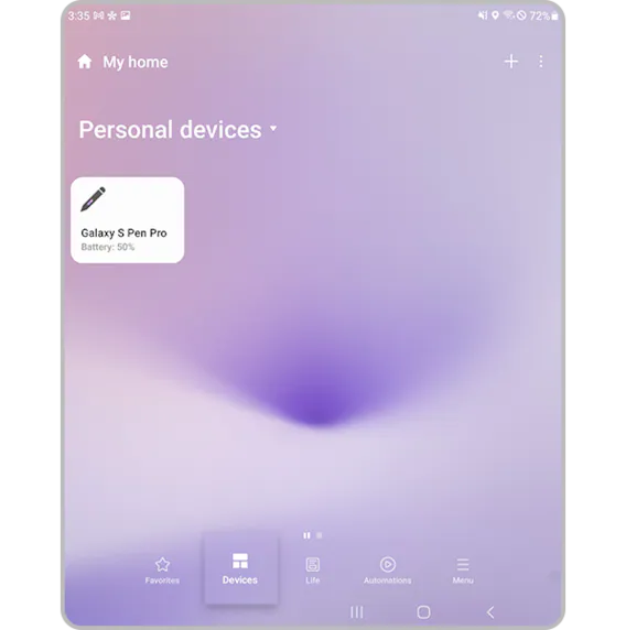 Cómo encontrar un S Pen Pro conectado a tu Galaxy Z Fold3 con SmartThings