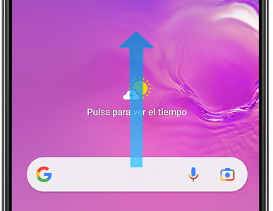 También es posible acceder presionando el icono de Aplicaciones.