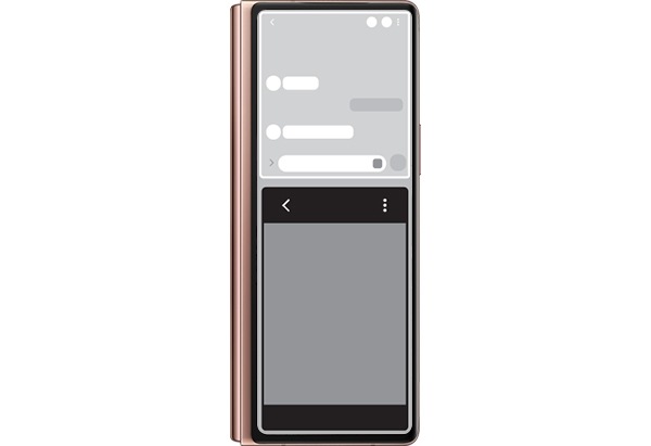 Las opciones de multitarea y multi instancia son dos características destacadas del Galaxy Z Fold2.