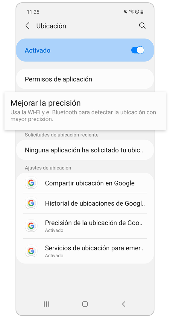Mejorar la precisión de la ubicación