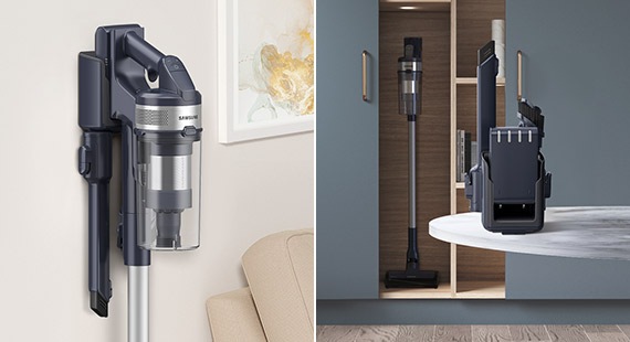 La estación de carga 2 en 1 admite la carga montada en la pared y la carga autónoma.