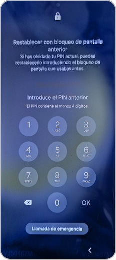 Reiniciar con bloqueo de pantalla anterior