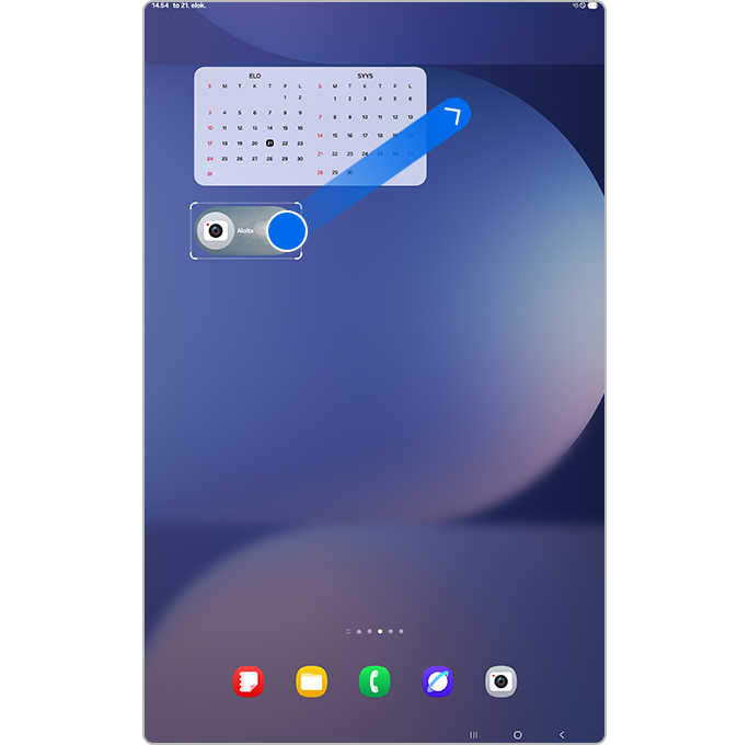 Siirrä pienoisohjelmaa