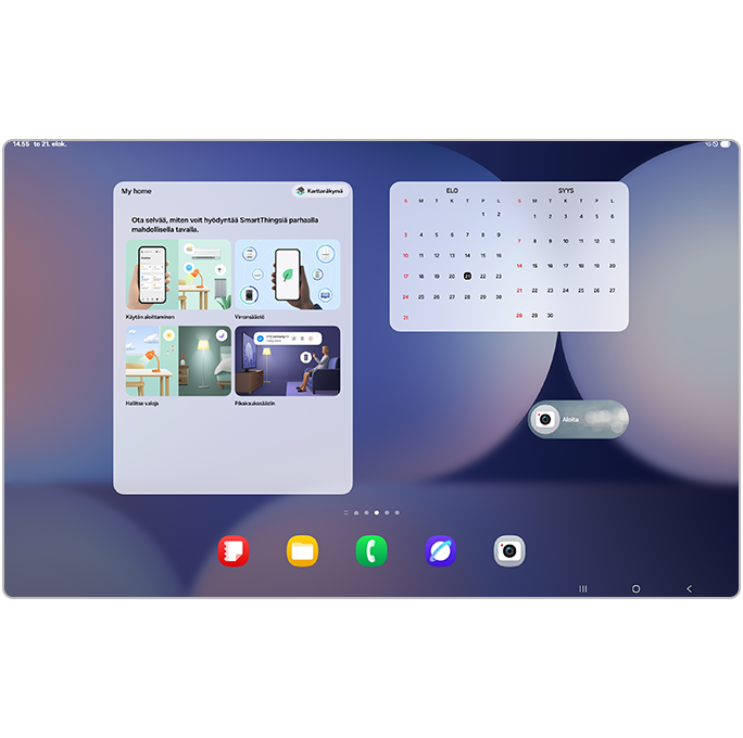 Käännä takaisin ja lisää pienoisohjelma