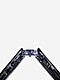 Nærbilde av FlexHinge på Galaxy Z Fold7 når enheten er brettet sammen i stil med et røntgenbilde for å vise mekanikken til hengselet.