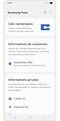 En affichant les paramètres Samsung Pass