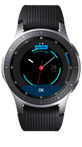 Utilisez la lunette tournante pour personnaliser le cadran