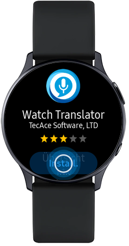 Image décrivant comment installer Watch Translator sur votre Galaxy Watch Active2