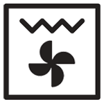 Logo de gril et ventilateur