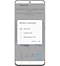 Icône Autres entourée d'un cadre bleu avec ses différentes options dans l'application SmartThings