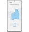 Icône Combiner des pièces entourée d'un cadre bleu dans l'application SmartThings