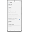 Différentes options du menu Paramètres dans l'application SmartThings