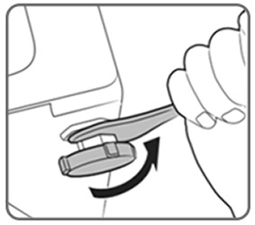 Desserrez l’écrou de blocage