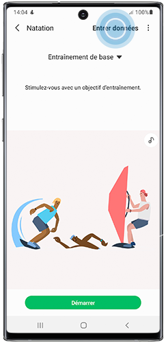 Enregistrer manuellement vos entraînements sur Samsung Health